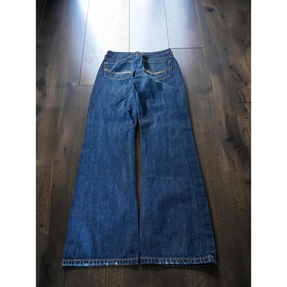 Ariat M5 Low Rise Straight Leg Jeans Mens 30x34 Blue 100% Cotton Western Cowboyr